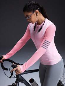 Powerista Women's Summer Mesh Patchwork Zipper Front Cycling Jersey