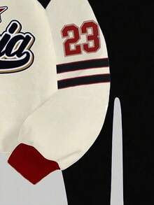 Slaydiva 2pcs/Set Plus Size Casual Colorblock Print Sweatshirt And Leggings, Suitable For Street Wear, Autumn/Winter