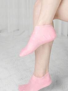 3Pcs Silicone Moisturizing Relief Socks, Reusable Socks, Overnight SPA Sock, Anti-Slip Gel Heel Socks For Women Men Dry Skin Dry Feet Rough Skin, Home Foot Care - Multicolor - View 5