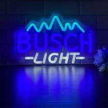 这款LED氛围霓虹灯采用全新设计的“BUSCH”字样，配备USB接口，适用于广告牌、节日装饰、酒吧装饰和一般氛围营造。 - 彩色 - 查看 2