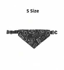 PETSIN 1 pieza Pañuelo triangular ajustable para mascotas perros y gatos, lavable, tipo bandana, collar, babero, decoración para el cuello de gatos, disfraz para fiestas de cumpleaños - Multicolor - Ver 9