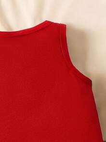 SHEIN 一套男婴恐龙印花背心（带假口袋设计）和恐龙印花短裤，时尚可爱，适合夏季外出穿着 - 彩色 - 查看 5