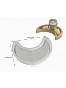 Suport de lumânare parfumată cu stea și lună, DIY, lipici, cristal, gips-rășină, suport de lumânare, decorare, silicon, matriță - alb - Vizualizare 3