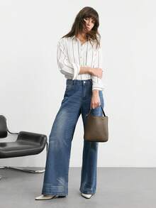 SHECARRY 女士时尚百搭手提包，适合日常通勤 - 綠色 - 查看 9