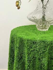 1pc Artificial Moss Grass Mat, Realistic Moss Carpet, All-Season Synthetic Moss Turf Mat, Artificial Moss Lawn Carpet, Fake Moss Grass Mat, Moss Grass Carpet, Artificial Moss Lawn Mat, Non-Shedding Landscaping Mat - Green - View 2