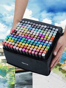 Double-Ended Colored Markers, 60/80/100/120/168 Colors, Suitable For Adult Artists For Drawing, Coloring, Sketching And Creating. A Suitable Birthday Gift. - one-size - View 7