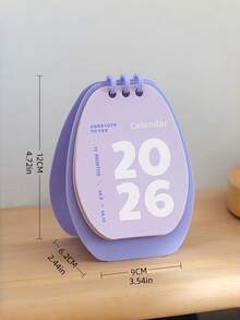Zazumi 1. Lịch mini dạng lò xo hình nhân vật Pistachio năm 2026, thiết kế nhỏ gọn, tiện dụng để ghi chú nhanh, có nhiều màu sắc khác nhau, kiểu lật trang, dùng cho cả công việc và gia đình. - Nhiều màu - Xem 6