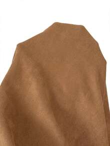 SHEIN Lady 女士纯色西装外套，适合工作场合 - 棕色 - 查看 7