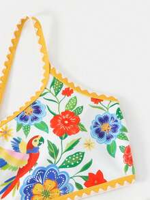 Swim Oasis New Women's 3 PiecesSexy & Elegant Bikini Set, High-End Beach Vacation Swimsuit, Spaghetti Strap, Spring/Summer - Multicolor - View 4