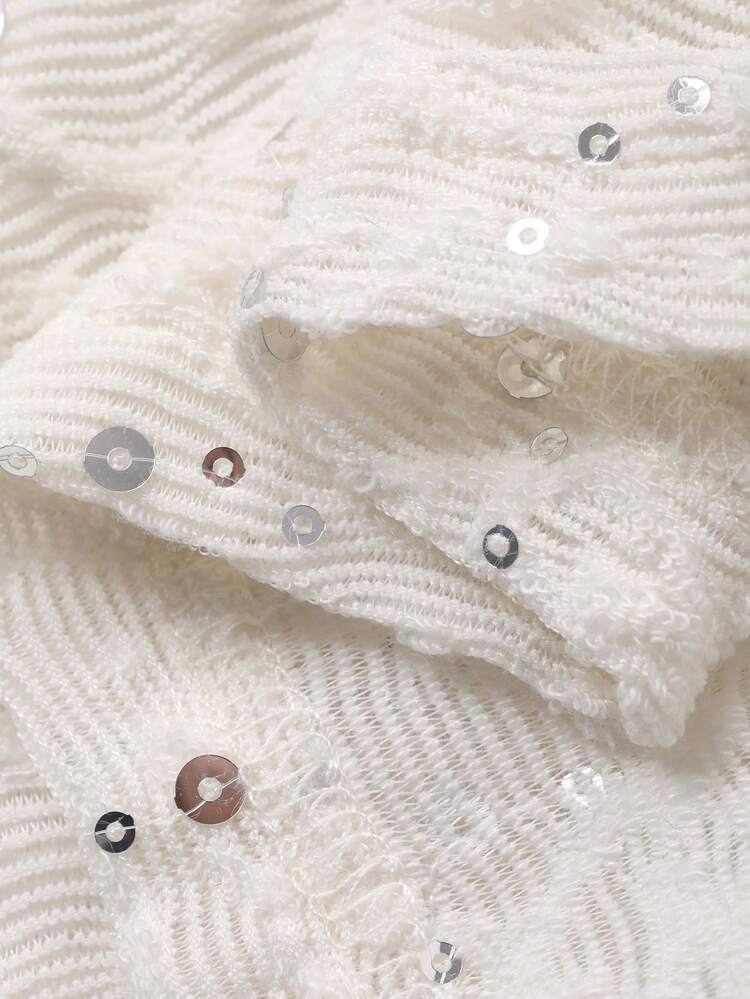 Women's Crew Neck Textured Fabric Puff Sleeve Fitted Cropped Casual Elegant T-Shirt