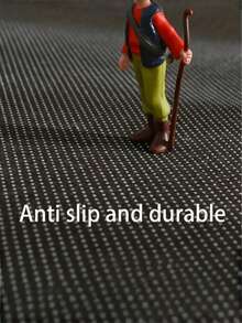 1 Peça Tapete de Área Geométrico - Antiderrapante, Tapete de Piso de Poliéster Lavável, Adequado para Sala de Estar, Quarto, Cozinha, Sala de Jantar - Fácil Manutenção, Design Retrô, Adequado para Uso Interno/Externo, Ótimo para Áreas de Tráfego Intenso, Tapete Externo | Tapete Geométrico Retrô | Capacho Durável - Multicolorido - Visão 6