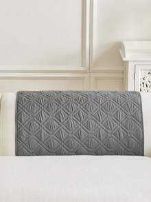 灰色棋盘格沙发套 防水防滑 坐垫保护 现代家居装饰 弹力贴合 可机洗 四季皆宜 - 深灰色 - 查看 14