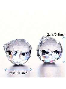 水晶棱镜阳光捕捉器 - 彩虹制造器，适用于家居和派对装饰，是婚礼、订婚、生日和毕业典礼的完美礼物 - 2 厘米/0.78 英寸 - 查看 9