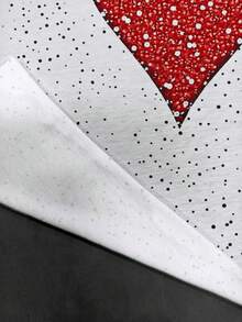 EMERY ROSE 加大码女式爱心波点印花拉链圆领卫衣 - 彩色 - 查看 6