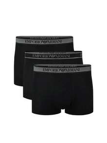 Emporio Armani 3 Pack Men's Trucks - Black - View 1