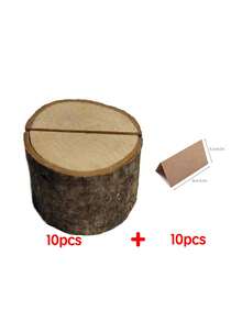 10 chiếc giá đỡ thẻ gỗ mộc mạc, giá đựng số bàn, giá đựng thiệp ghi nhớ cho tiệc cưới, Giáng sinh. - Nhiều màu - Xem 13