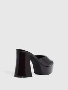 CUCCOO SZL 踝带露趾高跟凉鞋，度假鞋，夏季情人节礼物，夏季鞋，春季鞋，春假复活节舞会高跟鞋 - 咖啡棕 - 查看 8