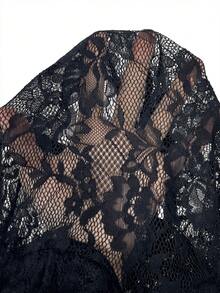 Aloruh Black Sexy Lace Camisole For Women - Black - View 8