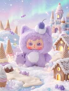 POKOJA LAND Blind Box (Non-Plush Filling), Suitable As Holiday Gift For Friends,6 Regular Editions + 1 Hidden Edition Dessert And Animal Headwear Themed Blind Box, Cute Cherry And Ice Cream Style Collectible Dolls, Mini Dolls With Gingerbread House And Candy Elements, Home Decorations, Display Accessories, Companion Items, Party Gifts, For Friends, Family, Collectors,Spring To Summer - Tide play blind box - View 7