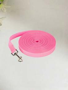 1PC Pet Leash. Sturdy And Durable, Suitable For Dog Walking. Comes With A High-Quality Hook That Is Durable, Bite-Proof, And Rust-Proof; Suitable For Small, Medium, And Large Dogs. - Pink - View 3