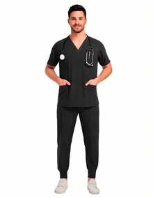 Men's Uniform | Scrub Type Surgical Bag For Use - 黑色 - 查看 1