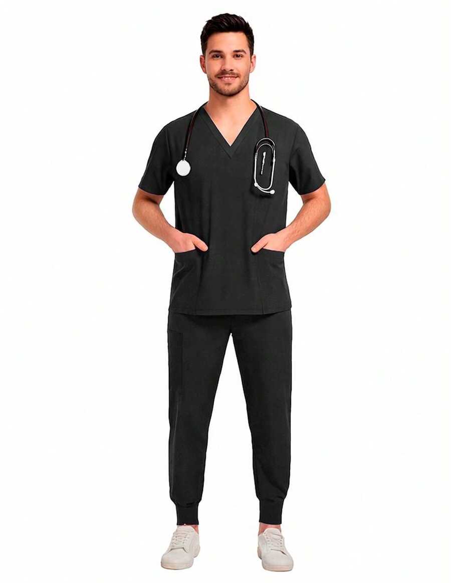 Men's Uniform | Scrub Type Surgical Bag For Use - 黑色 - 查看 1