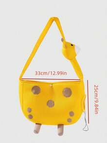 PETSIN Lightweight Portable Size Breathable Wear Resistant Water Repellent Fabric Anti Slip Shoulder Strap With Adjustable Buckle Cute Giraffe Pattern Pet Head Out Crossbody Bag Single Shoulder Carrier For Small Dogs And Cats Suitable For Spring Autumn Outdoor Walking Shopping Travel Weekend Outing Daily Use Fashion Pet Supplies Must Have Pet Carrier Accessories - Multicolor - View 13