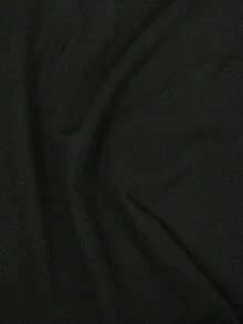 Manfinity Men's Casual Loose Fit Contrast Color Round Neck Short Sleeve T-Shirt - Black - View 8