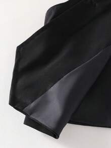 Bộ vest đen 2 món dành cho bé trai tuổi teen, gồm áo vest không tay và quần tây, trang phục lịch sự và trang trọng cho tiệc sinh nhật, sự kiện buổi tối, đám cưới, lễ rửa tội, kỷ niệm, cũng như buổi biểu diễn piano/violin, lễ tốt nghiệp và các dịp trang trọng khác. - màu đen - Xem 4