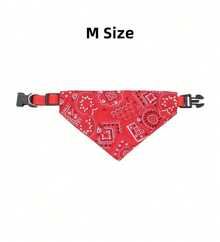 PETSIN 1 pieza Pañuelo triangular ajustable para mascotas perros y gatos, lavable, tipo bandana, collar, babero, decoración para el cuello de gatos, disfraz para fiestas de cumpleaños - Multicolor - Ver 6