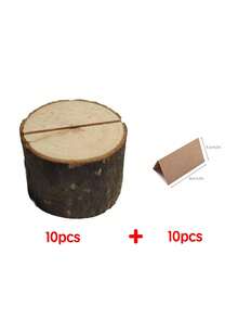 10 chiếc giá đỡ thẻ gỗ mộc mạc, giá đựng số bàn, giá đựng thiệp ghi nhớ cho tiệc cưới, Giáng sinh. - Nhiều màu - Xem 24