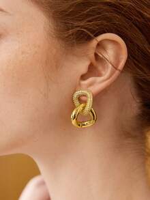 MOTF PREMIUM 18K GOLD PLATED ZIRCONIA DANGLE EARRINGS