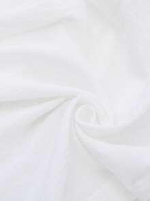 EMERY ROSE 女士休闲纯色单排扣中长连衣裙，夏季 - 白色 - 查看 10