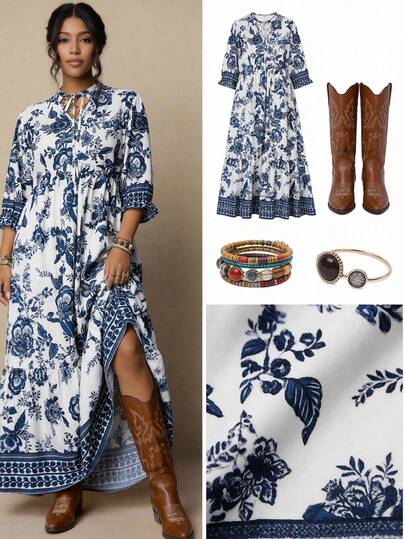 SHEIN LUNE 大码秋冬连衣裙、女式返校服装、大码女式万圣节服装、秋季商务休闲女装。