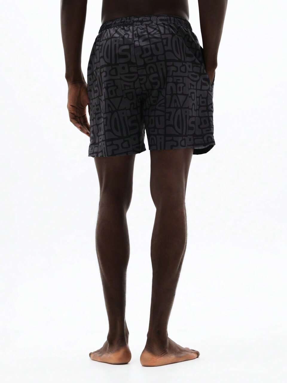 Shorts de baño de nailon con estampado integral