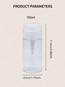 100ml/120ml/150ml/200mlRefillable Pump Bottle, Makeup Remover Oil Pump Bottle, Toner Hydrating Travel Refill Bottle, Empty Bottle Without Other Contents, Do Not Fill With Liquids Over 60°C To Avoid Deformation,Container,Bathroom - White - View 16