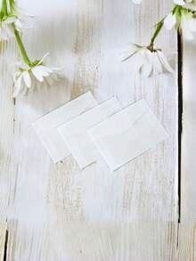 空白半透明信封，适用于邀请函、明信片、欧式礼盒、留言卡、信封、婚礼、商务信函 - 無色 - 查看 2