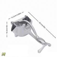 1件/S M L 铝制手动榨汁机 无需用电的厨房榨汁机 - 銀色 - 查看 7