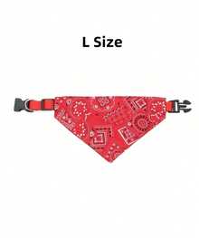 PETSIN 1 pieza Pañuelo triangular ajustable para mascotas perros y gatos, lavable, tipo bandana, collar, babero, decoración para el cuello de gatos, disfraz para fiestas de cumpleaños - Multicolor - Ver 17