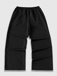 ROMWE MEN Street Life Teen Boy Elastic Waist Casual Fashion Printed Sweatpants - Multicolor - View 2