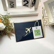 1pc 3D Airplane Model Greeting Card Creative Hand Hollowed Out Paper Paper Cuttings Party Gift Holiday Supplies Birthday Wishes Card,Back To School,School Supplies - Multicolor - View 5
