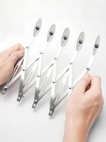 5/7轮蛋糕切割器，不锈钢披萨切割器，可伸缩披萨切割器，多圆蛋糕面包糕点面团滚轮切割工具烘焙配件 - 高级蛋糕切割机 - 銀色 - 查看 5