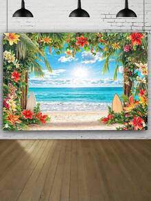 1pc Photo Prop, Birthday Party Backdrop, Decorative Hanging Cloth - Multicolor - View 7