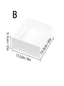 白色亚克力自助餐食品展示架，五面多功能亚克力支架，底部中空，适用于早午餐、自助餐、婚礼、派对等场合。 - 白色 - 查看 7