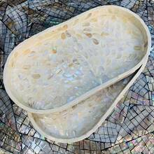 1PC Oval Shaped Modern Shell Tray, Surface Coated With Melted Paint - Suitable For Christmas, Halloween, Thanksgiving, Valentine's Day And Other Occasions - Multicolor - View 11