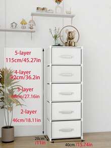 Closet; Portable Closet, Closet Organizer, Autumn Decorative Home Supplies. Multi-Functional, Available In Medium Size, Cube Storage Cabinet With Drawers, Dust-Proof Closet, Shelves, Shoe Rack, Shoe Cabinet, Independent Display Stand, Freely Assembleable, Floor-Standing Assembly Storage Rack, Bookshelf - Multicolor - View 12