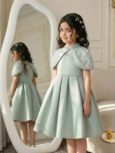 رمضان
قرقيعان 
فستان العيد جلابيات رمضان 
جلابيات       
جلابيه       
الملابس التقليدية العربية      
Abaya       جلابية       
قفطان        جراب Young Girl Mandarin Collar Elegant Pleated Fashion Princess Style Dress, Sage Dress For Girls, Elegant Dress For Girls