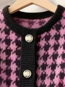 GlowEve Áo khoác cardigan dệt kim cổ tròn thanh lịch dành cho nữ - Nhiều màu - Xem 3