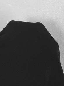 Aloruh 女士时尚性感不对称金属环镂空连体衣 - 黑色 - 查看 7