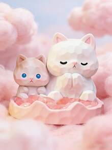 POKOJA LAND 1/6PCS New Style Pet Resin Craft Blind Box Desk Ornament Creative Collectible Figure For Home Office Decor Festival Gift Idea - Multicolor - View 2